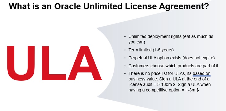 What is an Oracle ULA ?